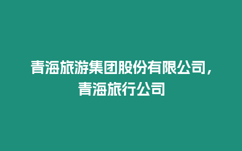 青海旅游集團股份有限公司，青海旅行公司