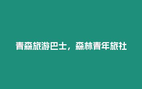 青森旅游巴士，森林青年旅社