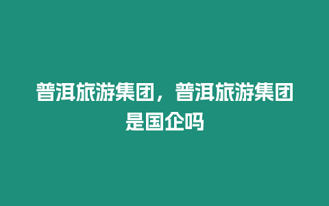 普洱旅游集團，普洱旅游集團是國企嗎