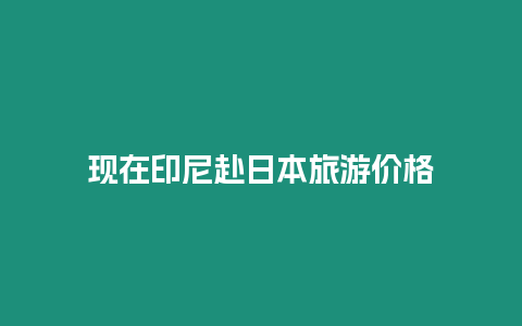 現(xiàn)在印尼赴日本旅游價格