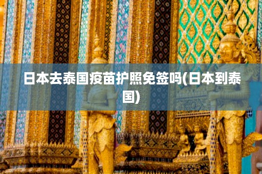 日本去泰國疫苗護照免簽嗎_日本到泰國插圖 39601ba86286fb4b81cbc38dca828639.jpg