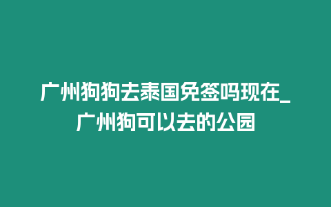 廣州狗狗去泰國免簽嗎現(xiàn)在_廣州狗可以去的公園