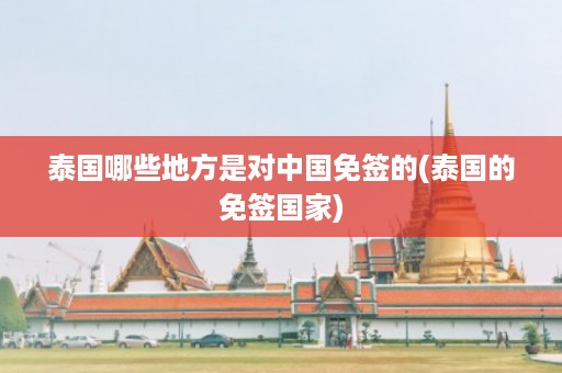 泰國哪些地方是對中國免簽的_泰國的免簽國家插圖 e14bef74e86b89a9f54cd18f70a19f5d.jpg