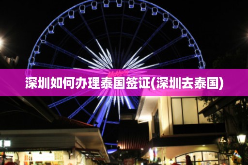 深圳如何辦理泰國簽證_深圳去泰國插圖 edbaa24a409ced9ce060cdb51b702fc3.jpg