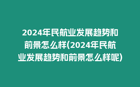 2024年民航業(yè)發(fā)展趨勢和前景怎么樣(2024年民航業(yè)發(fā)展趨勢和前景怎么樣呢)