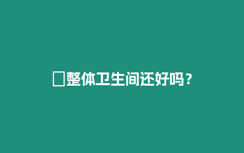 ?整體衛(wèi)生間還好嗎？