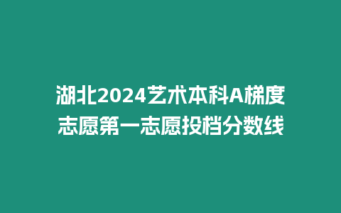 湖北2024藝術本科A梯度志愿第一志愿投檔分數線
