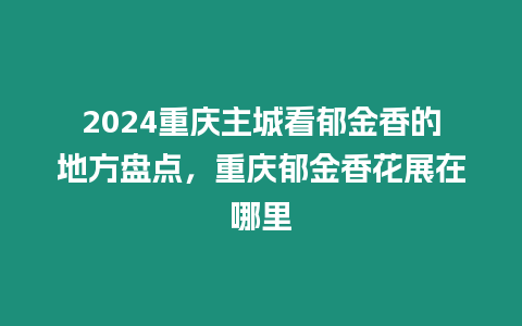 2024重慶主城看郁金香的地方盤點(diǎn)，重慶郁金香花展在哪里