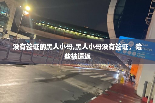 沒有簽證的黑人小哥,黑人小哥沒有簽證，險些被遣返
