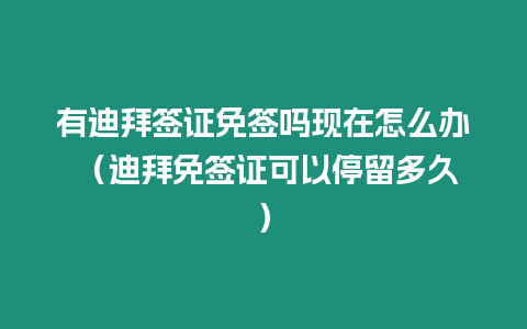 有迪拜簽證免簽嗎現在怎么辦 （迪拜免簽證可以停留多久）