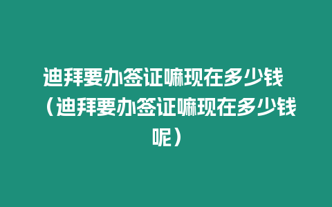 迪拜要辦簽證嘛現在多少錢 （迪拜要辦簽證嘛現在多少錢呢）