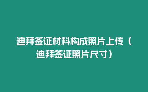 迪拜簽證材料構(gòu)成照片上傳（迪拜簽證照片尺寸）